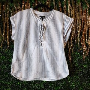 J.Crew lace up stripe top 8